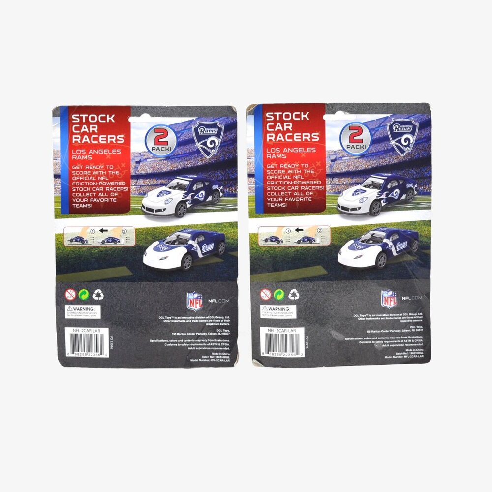 L.A. Rams Stock Car Racers, 4pk - Picture 2 of 2